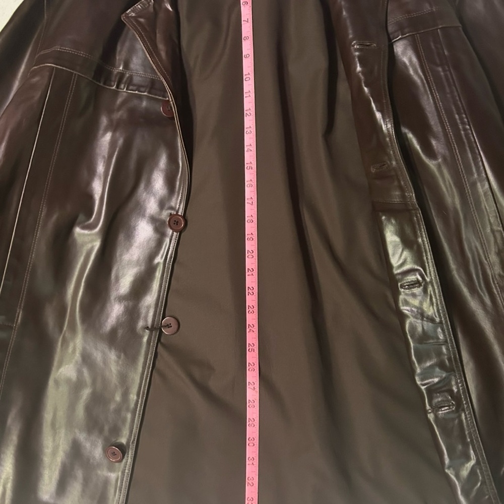 Wilson’s 100% Leather jacket 2XLT Brown Button-Up Coat - Picture 9 of 9
